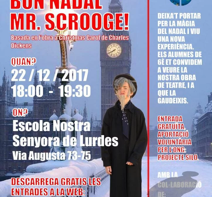 6è et convida al teatre “Mr Scrooge”!
